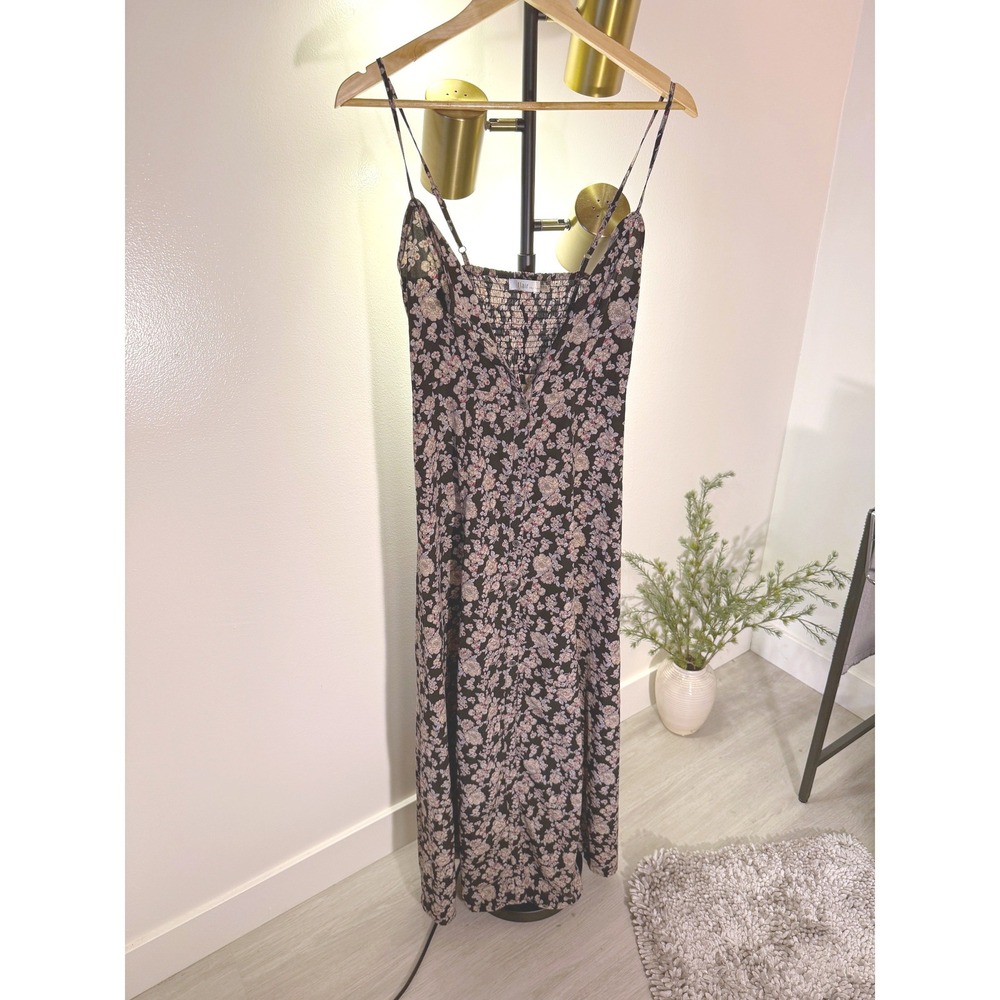 Flair maxi dress floral 90s vixen hot mom EUC romance parisian summer‎ SM dress
